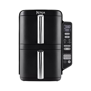 Ninja SL300EU Double Stack horkovzdušná fritéza, 7,6l, černá, 6 funkcí, stohovatelné zásuvky, nepřilnavé