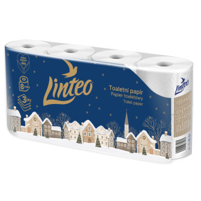 Toaletný papier Linteo Vianoce DEŇ & NOC 8 roliek (3 vrstvový) biely Toaletný papier Linteo Vianoce DEŇ & NOC 8 roliek (3 vrstvový) biely