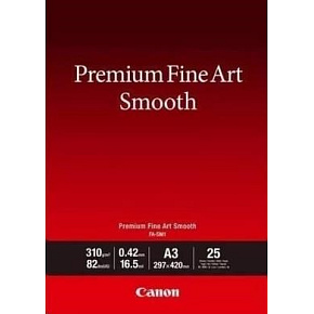 Canon fotopapír Premium Fine Art Smooth, FA-SM2, matný, A3+, 310 g/m, 25 ks Canon fotopapír Premium Fine Art Smooth, FA-SM2, matný, A3+, 310 g/m, 25 ks