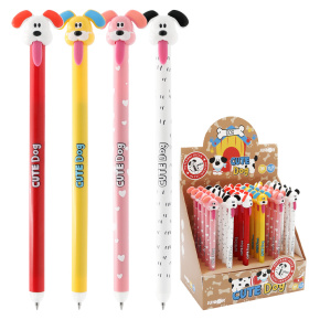 Pero gélové /gumovacie JUNIOR Cute Dog 0,7 mm (mix /cena 1ks) modrá náplň Pero gélové /gumovacie JUNIOR Cute Dog 0,7 mm (mix /cena 1ks) modrá náplň