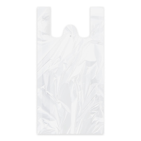 Tašky 4 kg, HDPE biele (blokované) 25 + 12 x 45 cm, 100 ks
