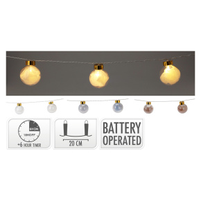 Svetelná reťaz LED lampičky s časovačom (3 varianty) Svetelná reťaz LED lampičky s časovačom (3 varianty)