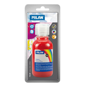 Temperová farba MILAN 125 ml červená - blister