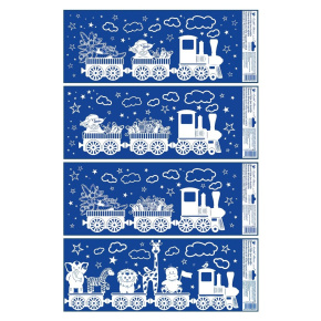Adhézne nálepky vianočné, Vláčik 60 × 22,5 cm (mix /cena 1 bal.) Adhézne nálepky vianočné, Vláčik 60 × 22,5 cm (mix /cena 1 bal.)