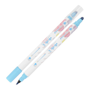 Obojstranný popisovač M&G v pere Sakura - Pastel, svetlo-modrý