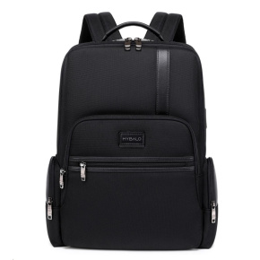 MYBALO ASTON Perfektní volba pro minimalisty s dobrým vkusem  6 ikon: - Nejtenčí batoh - Elegantní - Kapsa na notebook do 15,6" - Kapsa na tablet do 9" - Otevírání o 180 stupňů - USB a USB-C port - Drží tvar - Voděodolný - Skryté kapsy  Elegantní a minimalistický Jedná se o velmi elegantní a minimalistický batoh. S tímto parťákem neuděláte chybu při běžném nošení do města, ani na důležité schůzce.  Tenký batoh MYBALO Aston je batoh s vůbec nejmenší hloubkou z naší nabídky. Díky tomu působí elegantně a minimalisticky, ale i přesto se do něj vejdou všechny vaše nezbytnosti.  Kvalitní voděodolný materiál, dlouhá životnost Kvalitní umělá kůže zajišťuje trvanlivost a odolnost batohu proti vodě a opotřebení. MYBALO Aston tak bude vaším společníkem opravdu dlouho.  Drží tvar Batoh si zachovává svůj tvar také v případě, že jej budete mít úplně prázdný.  Vestavěný USB a USB-C port Nabíjejte svá elektronická zařízení kdekoli a kdykoli díky vestavěnému USB a USB-C portu.  Popruh k uchycení na kufr Cestujte pohodlně. Kdykoli chcete mít volná záda, jednoduše připevněte batoh na rukojeť svého kufru.  Pohodlné polstrování Užijte si komfortní nošení díky kvalitnímu a prodyšnému polstrování ramenních popruhů a zádové části.  Další praktické kapsy Zorganizujte si pohodlně a snadno své věci díky množství vychytaných kapes.  Skryté kapsy V zádové části a na ramenním popruhu najdete skryté kapsy pro bezpečné uložení cenností.  Vnitřní kapsy Vnitřní kapsy slouží pro snadnou organizaci všech vašich věcí.  Přední kapsa Přední kapsa je určena pro věci, které chcete mít rychle a snadno po ruce.  Parametry: - Rozměry: 46 x 30 x 9 cm - Objem: 11 l - Hmotnost: 1,19 kg - Kapsa na notebook: Ano (do vel. 15,6") - Kapsa na tablet: Ano (do vel. 9") - USB port: Ano - Voděodolnost: Ano - Hlavní materiál: Ekokůže + Polyester - Podšívka: Polyester - Barva: Černá