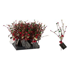 Dekorácia - Vetva s rolničkami 23 cm Dekorácia - Vetva s rolničkami 23 cm