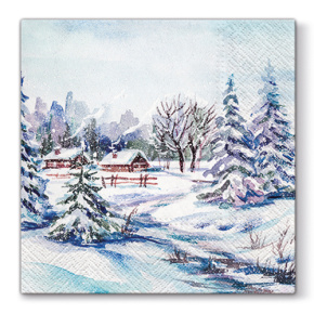 Obrúsky PAW L 33X33 cm Winter Village Obrúsky PAW L 33X33 cm Winter Village