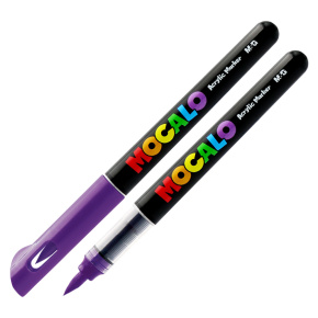 Popisovač M&G MOCALO Acrylic Marker, štetcový hrot - Lilac 802 Popisovač M&G MOCALO Acrylic Marker, štetcový hrot - Lilac 802