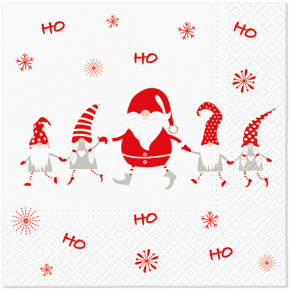 Obrúsky TaT 33x33cm HOHO Gnomes Obrúsky TaT 33x33cm HOHO Gnomes