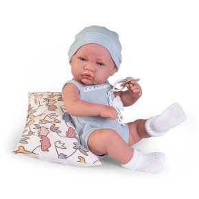 Bábika - novorodenec Lúi v modrom pyžame, 42 cm Bábika - novorodenec Lúi v modrom pyžame, 42 cm