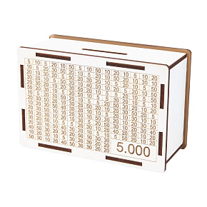 Pokladnička drevená Moneybox 5000 Pokladnička drevená Moneybox 5000