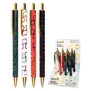 Pero guľôčkové LOOP (mix /cena 1ks) modrá náplň Pero guľôčkové LOOP (mix /cena 1ks) modrá náplň