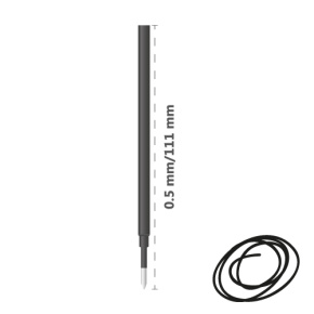 Náplň pre gélové perá /rollery keramická MICRO 0,5 mm - čierna Náplň pre gélové perá /rollery keramická MICRO 0,5 mm - čierna
