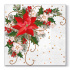 Obrúsky PAW L 33x33cm Poinsettia Composition