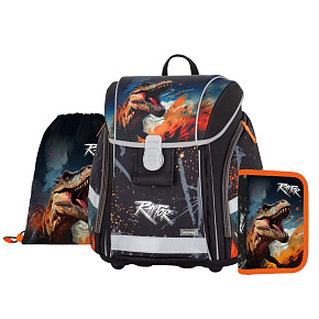 Školská taška (3-dielny set) PREMIUM LIGHT - Dino