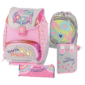 Školská taška - 4-dielny LOGIC SET - Paws