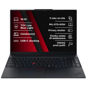 LENOVO NTB ThinkPad E16 AMD G3 - Ryzen7 250,16" WUXGA,32GB,1TBSSD,FHD+IRcam,W11P LENOVO NTB ThinkPad E16 AMD G3 - Ryzen7 250,16" WUXGA,32GB,1TBSSD,FHD+IRcam,W11P