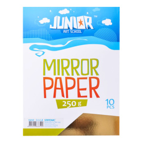 Dekoračný papier A4 Lesklý zlatý 250 g, sada 10 ks