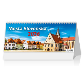 Stolový kalendár 2026 Mestá Slovenska