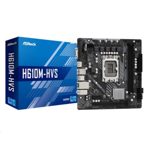 ASRock MB Sc LGA1700 H610M-HVS, Intel H610, 2xDDR4, 1xHDMI, 1xVGA, mATX