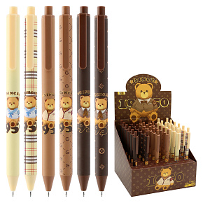 Pero gélové JUNIOR 1950 Bear 0,5 mm medveď - modrá náplň (mix /cena 1ks)