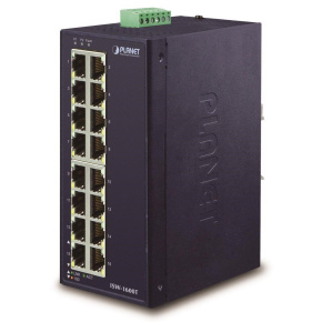 Planet ISW-1600T, switch, 16x 10/100Base-TX, ESD, DIN, IP30, -40~75°C Planet ISW-1600T, switch, 16x 10/100Base-TX, ESD, DIN, IP30, -40~75°C