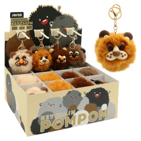 Kľúčenka /Prívesok JUNIOR PomPom Lion (mix /cena 1ks)