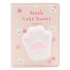 Detský zápisník 127 x 175 mm, 80 listov, mäkká PU obálka - Cat Paw
