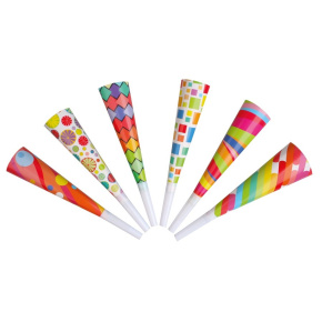 Trubky mix motívov 19 cm (6 ks)