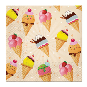 Obrúsky PAW L 33x33cm Ice Cream