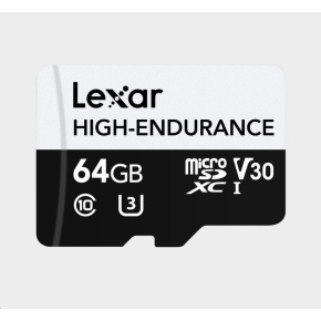 Lexar microSDXC High-Endurance UHS-I/U3/10 R100/W35 (V30) 64GB Lexar microSDXC High-Endurance UHS-I/U3/10 R100/W35 (V30) 64GB