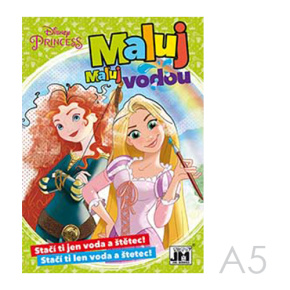Maľuj vodou JM A5 Disney Princezmé