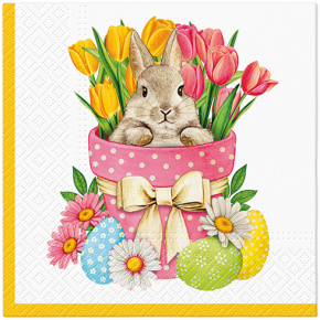 Obrúsky PAW L 33x33cm Flower Bunny