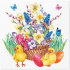 Obrúsky TaT 33x33cm Easter Bouquet
