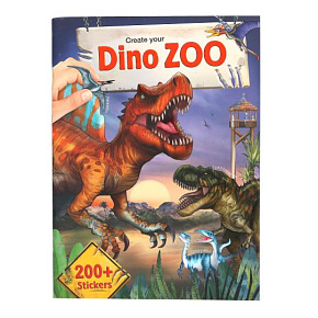Kreatívny zošit so samolepkami Dino ZOO