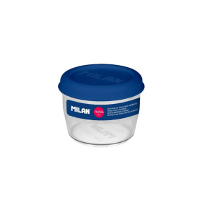 Box na potraviny okrúhly MILAN Tritan (nata 624 series) 0,5 L - modrý