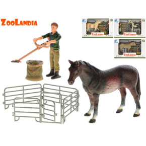 Zoolandia Kôň s doplnkami, 4druhy v krabičke