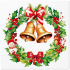 Obrúsky PAW L 33x33cm Jingle Bells Bliss