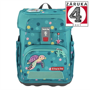 Školská taška Step by Step CLOUD, Turtle Josie - 5-dielny set, AGR certifikát
