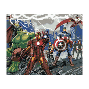 Diamantové maľovanie (s rámom) - Avengers hrdinovia