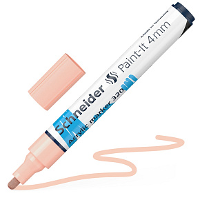 Popisovač Schneider Paint-It 320 Acrylic Marker 4 mm - marhuľová