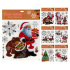 Adhézne nálepky vianočné 31,5 x 39,5 cm (mix tradičných motívov /cena 1 bal.)