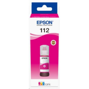 BAZAR - EPSON ink bar 112 EcoTank Pigment Magenta ink bottle - Poškozený obal (Komplet)