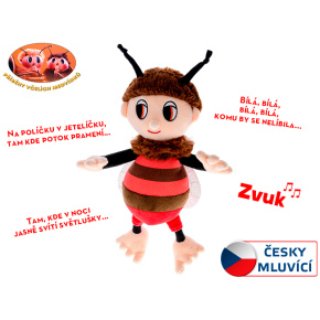 Príbehy včelích medvedíkov Brumda plyšový 29cm s pesničkami na batérie 0m+ v sáčku