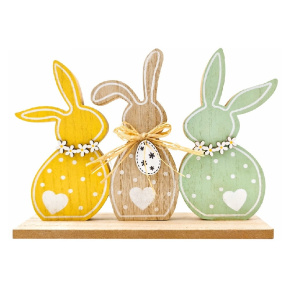 Dekorácie Zajace 26 x 19 x 5 cm na postavenie Dekorácie Zajace 26 x 19 x 5 cm na postavenie