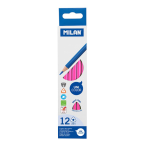 Pastelky MILAN Ergo Grip trojhranné 1 ks, ružová