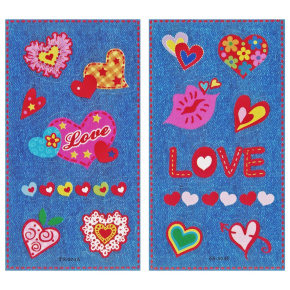 Samolepky dekoračné na jeans látku (mix /cena 1 bal.) Samolepky dekoračné na jeans látku (mix /cena 1 bal.)