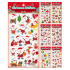 Samolepky penové 14,5 x 30 cm (mix vianočných motívov /cena 1 bal.)