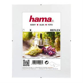 Bezrámový držiak obrazu Hama Clip-Fix, normálne sklo, 21x29,7 cm (formát A4)